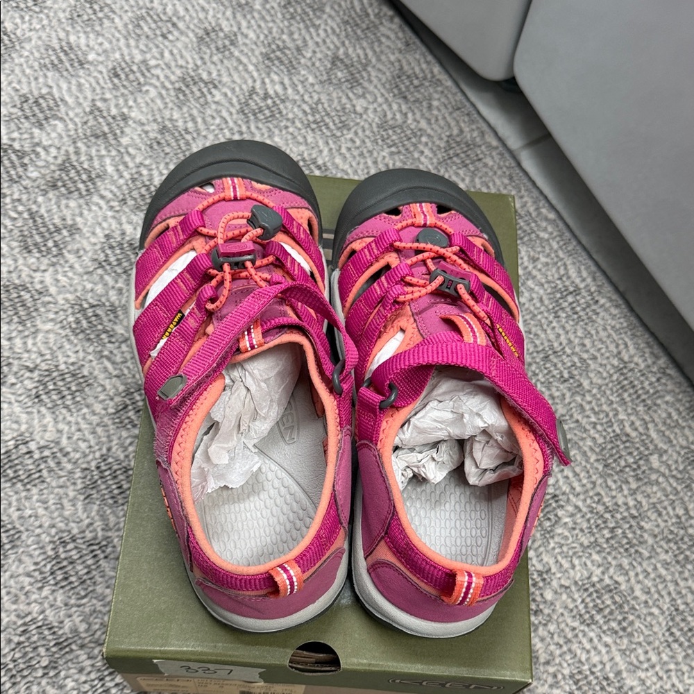 Keen Kids' Fuchsia and Coral Sandals